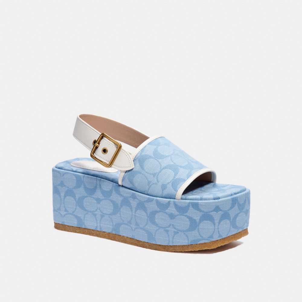 coach signature sandals