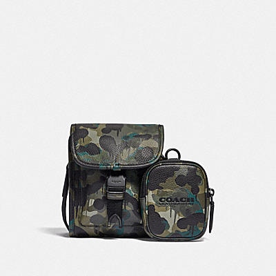 CHARTER NORTH/SOUTH CROSSBODY WITH HYBRID POUCH WITH CAMO PRINT