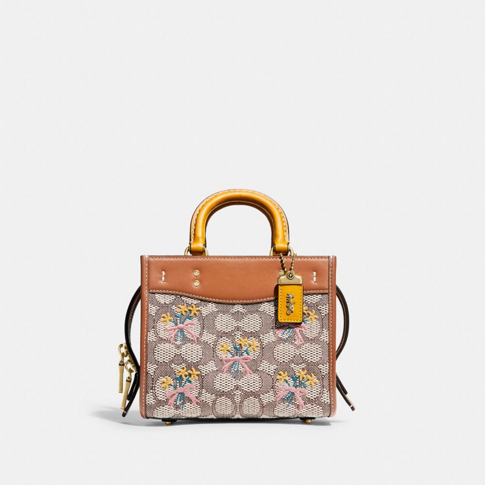 ROGUE 17 IN SIGNATURE TEXTILE JACQUARD WITH BOUQUET MOTIF EMBROIDERY