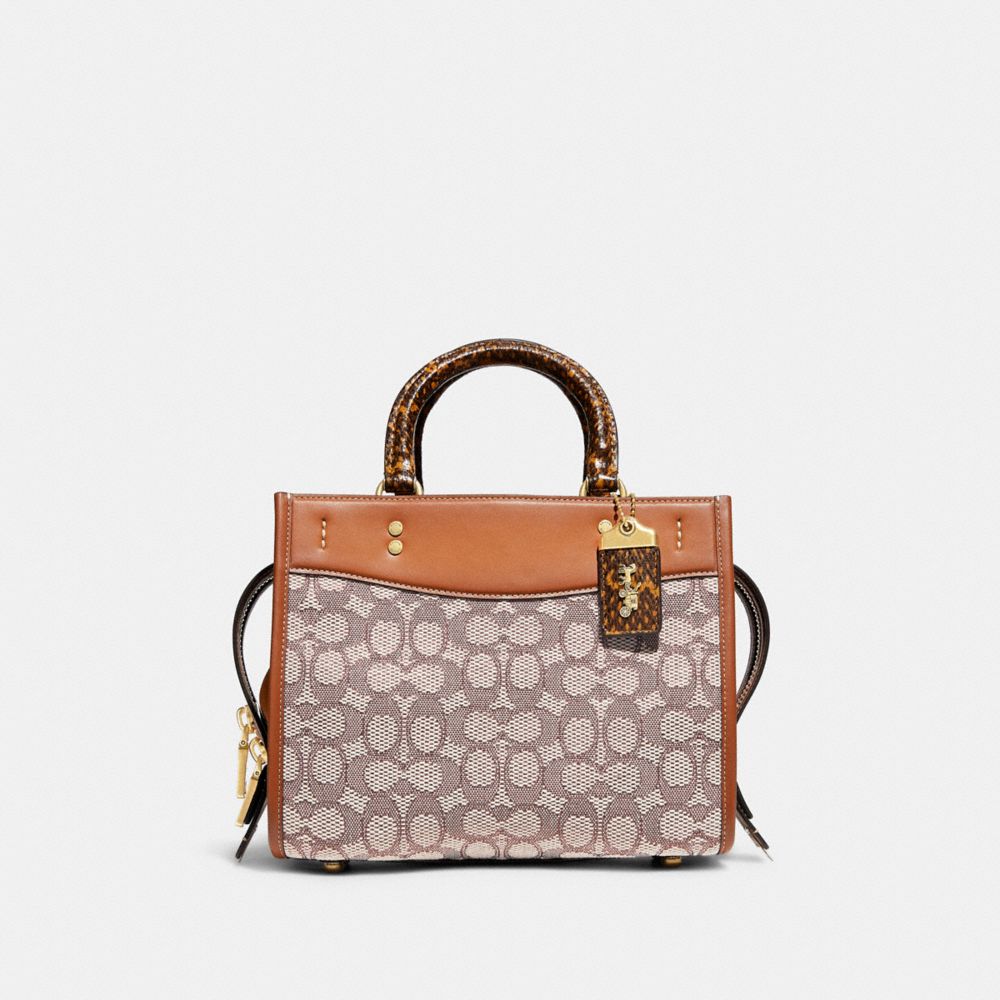 ROGUE 25 IN SIGNATURE TEXTILE JACQUARD WITH SNAKESKIN DETAIL