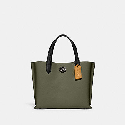 WILLOW TOTE 24 IN COLORBLOCK WITH SIGNATURE CANVAS INTERIOR