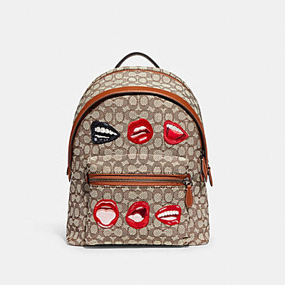 COACH X TOM WESSELMANN CHARTER BACKPACK IN SIGNATURE TEXTILE JACQUARD