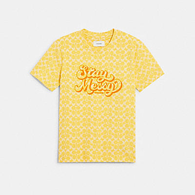 SIGNATURE STAY MESSY T-SHIRT IN ORGANIC COTTON