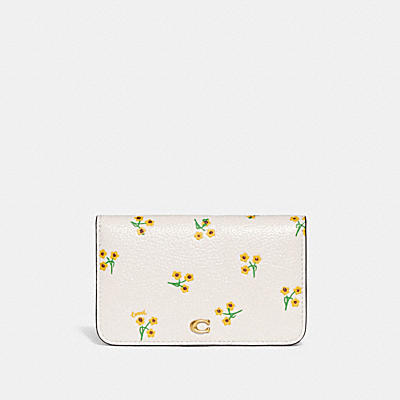 SLIM CARD CASE WITH FLORAL PRINT