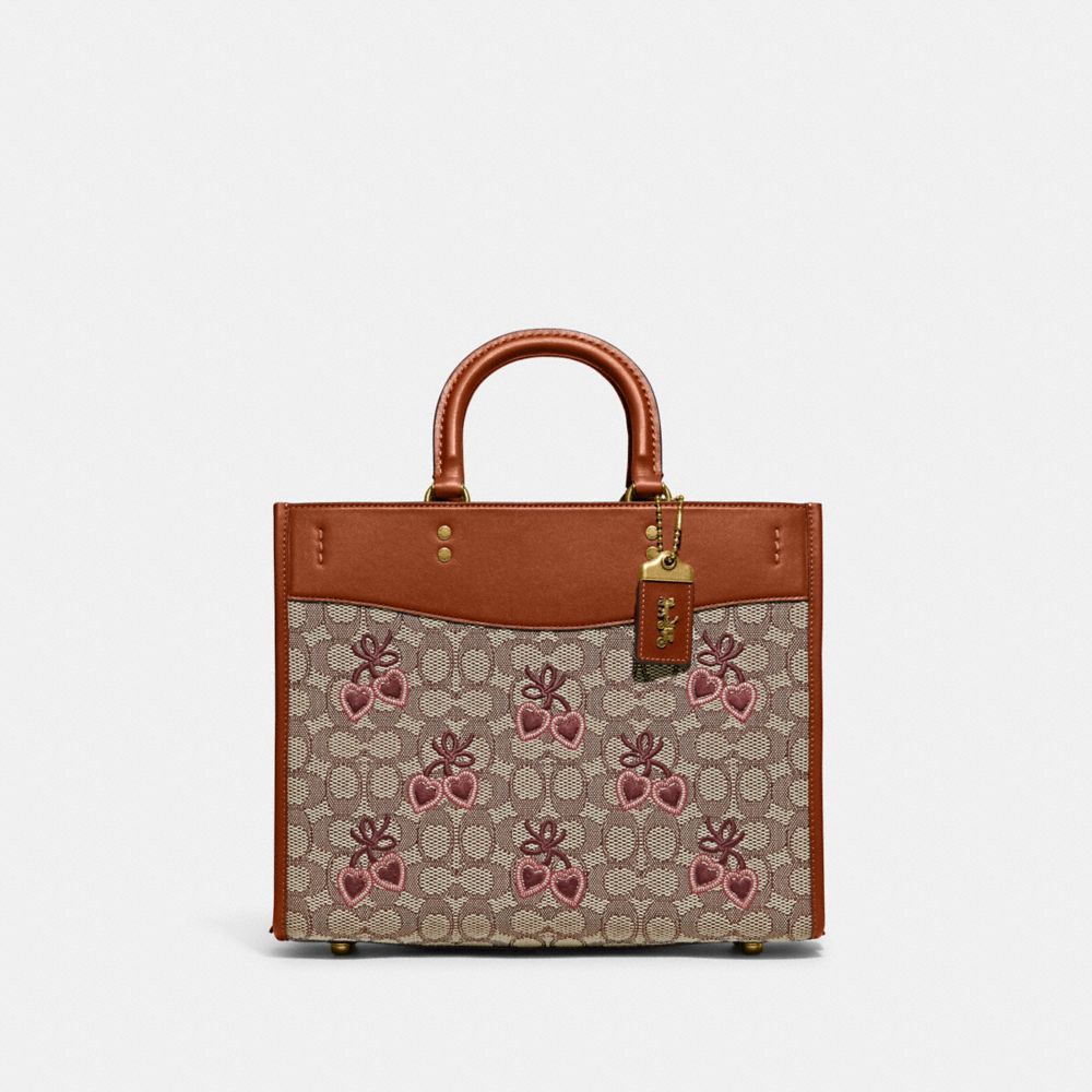 ROGUE IN SIGNATURE TEXTILE JACQUARD WITH HEART EMBROIDERY