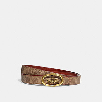 HORSE AND CARRIAGE BUCKLE REVERSIBLE BELT, 20MM
