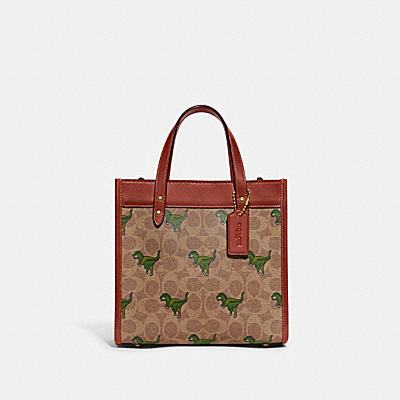 FIELD TOTE 22 IN SIGNATURE CANVAS WITH REXY PRINT