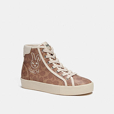 LUNAR NEW YEAR CITYSOLE HIGH TOP PLATFORM SNEAKER IN SIGNATURE CANVAS WITH RABBIT