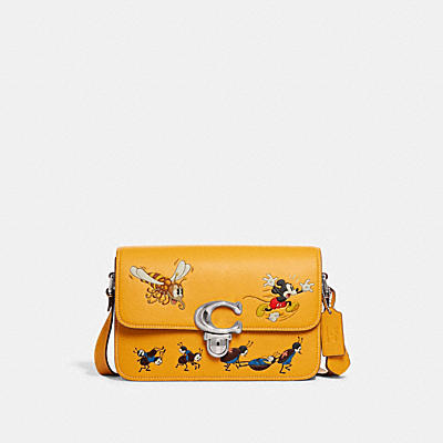 DISNEY X COACH STUDIO SHOULDER BAG WITH MICKEY MOUSE AND BUGS
