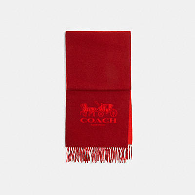 HORSE AND CARRIAGE BICOLOR CASHMERE MUFFLER