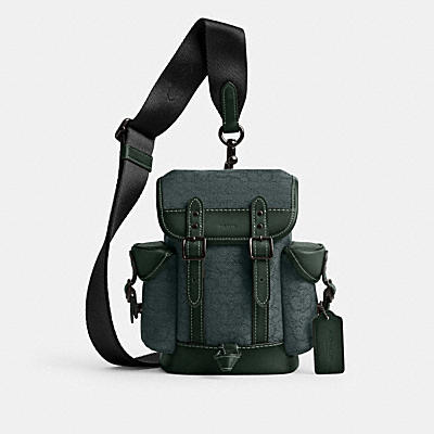 HITCH BACKPACK 13 IN MICRO SIGNATURE JACQUARD