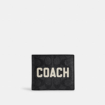 3-IN-1 WALLET IN SIGNATURE CANVAS WITH COACH GRAPHIC