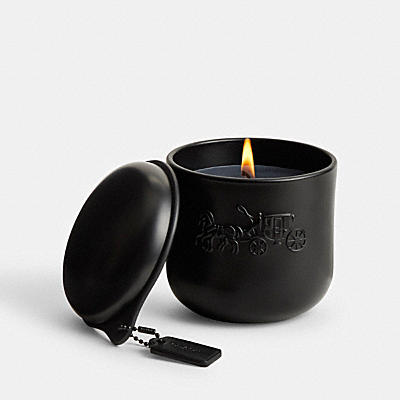 BOXED COACH BLACK COLLECTION GLASS CANDLE