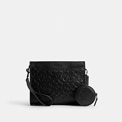 HITCH CONVERTIBLE CROSSBODY WITH HYBRID POUCH IN SIGNATURE LEATHER