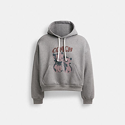 THE LIL NAS X DROP CATS CROPPED PULLOVER HOODIE