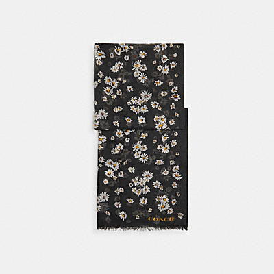DAISY CLUSTER PRINT OBLONG SCARF