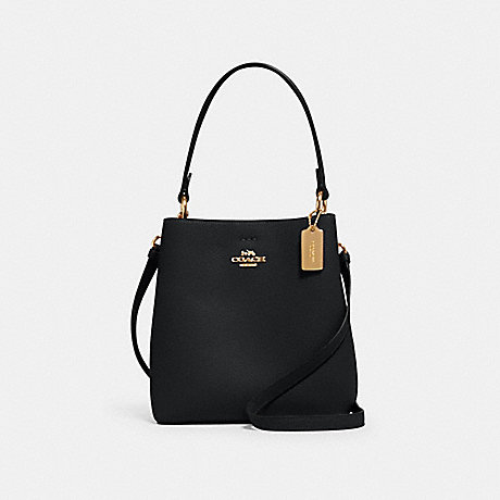 COACH 1011 - SMALL TOWN BUCKET BAG - IM/BLACK OXBLOOD 1 | COACH MEMBERS-ONLY