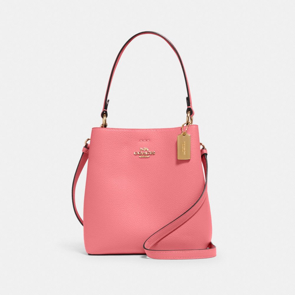 COACH Small Town Bucket Bag - GOLD/TAFFY - 1011