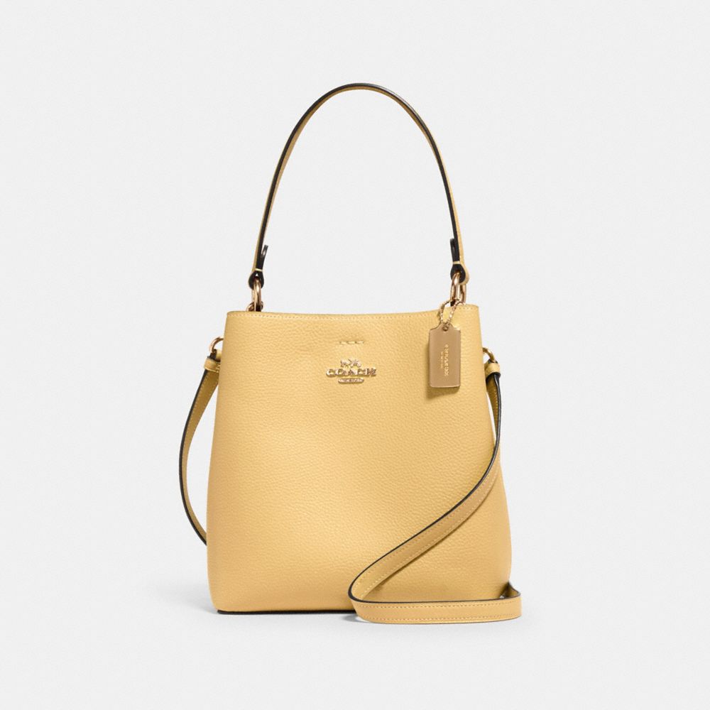 SMALL TOWN BUCKET BAG - IM/VANILLA CREAM/LIGHT SADDLE - COACH 1011