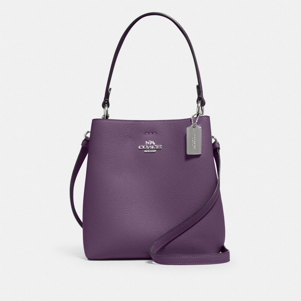 COACH 1011 - SMALL TOWN BUCKET BAG SV/DARK AMETHYST