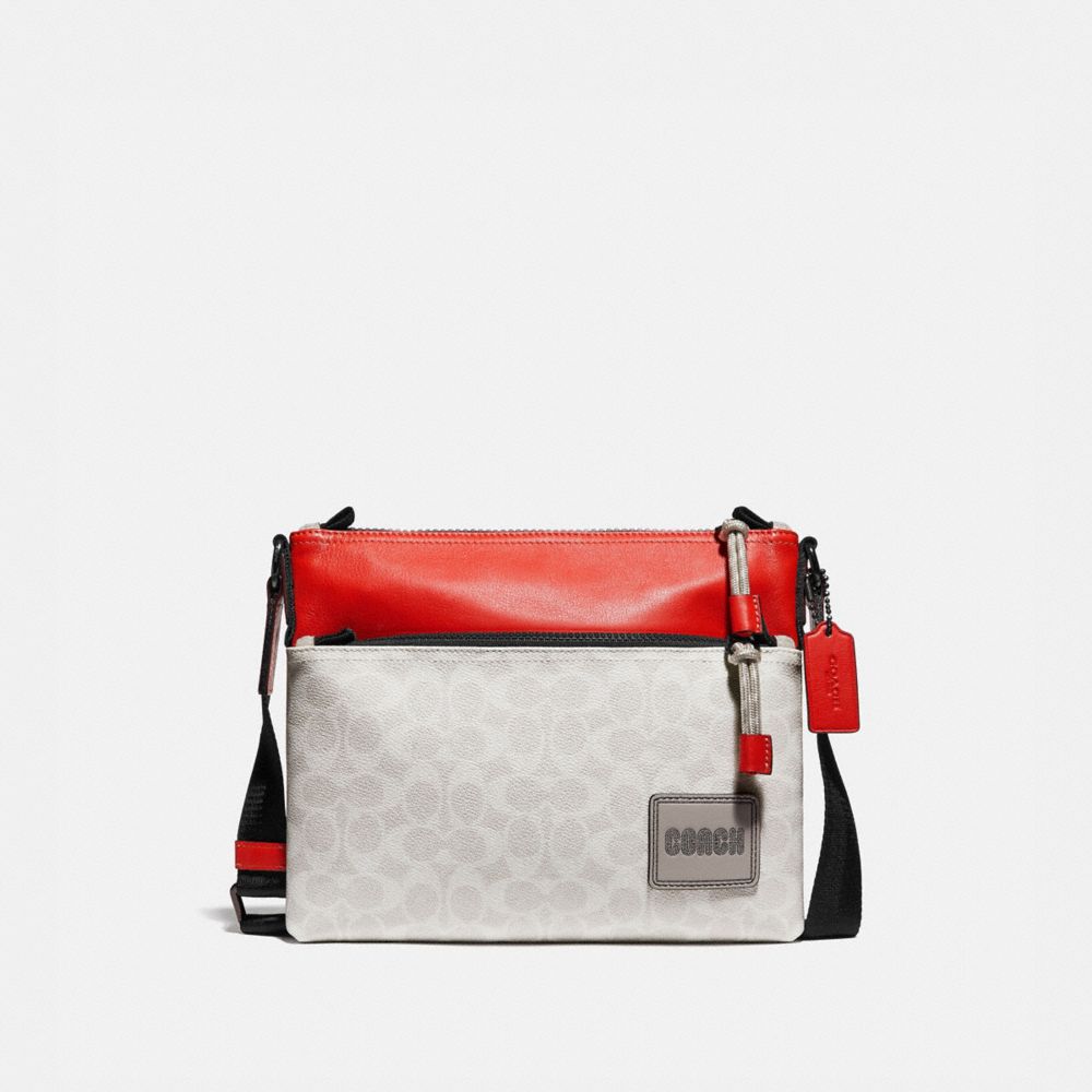 Pacer Crossbody In Signature Canvas With Coach Patch - 1044 - JI/CHALK/MANGO