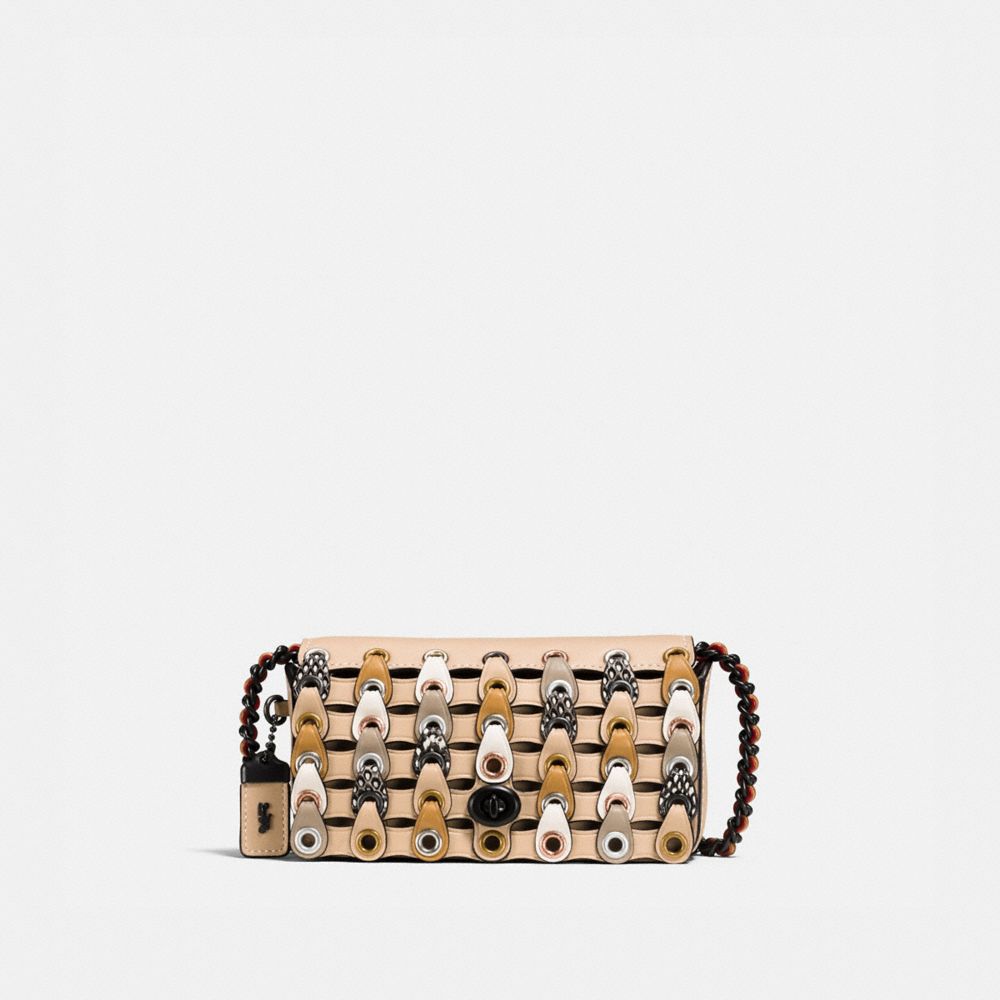 DINKIER WITH SNAKESKIN COACH LINK - BEECHWOOD MULTI/BLACK COPPER - COACH 10502