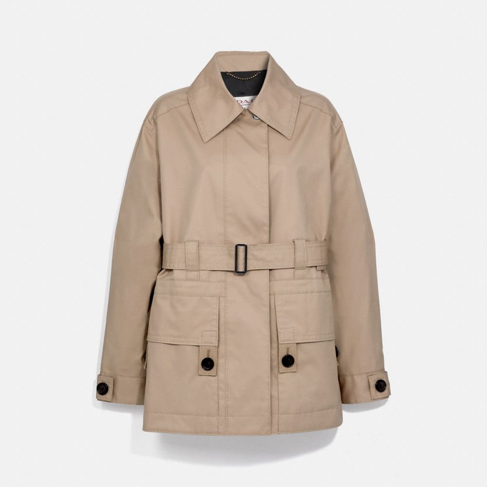 BELTED UTILITY JACKET - BONE - COACH 1051