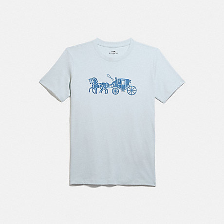 COACH 1054 HORSE AND CARRIAGE T-SHIRT BABY-BLUE
