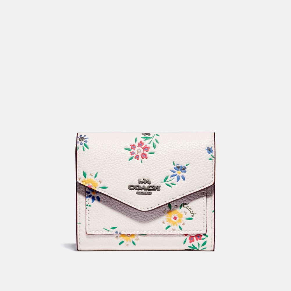 COACH 1131 - SMALL WALLET WITH WILDFLOWER PRINT V5/CHALK