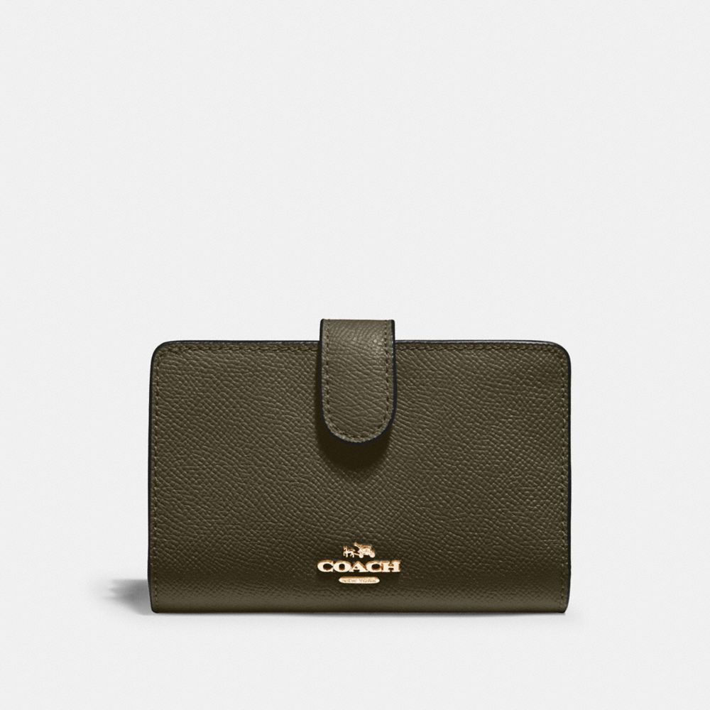 COACH MEDIUM CORNER ZIP WALLET - IM/CANTEEN - 11484