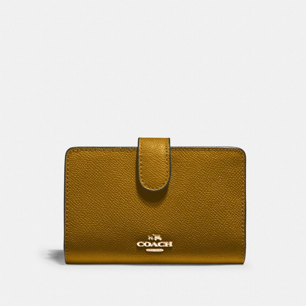 COACH 11484 MEDIUM CORNER ZIP WALLET IM/CITRON