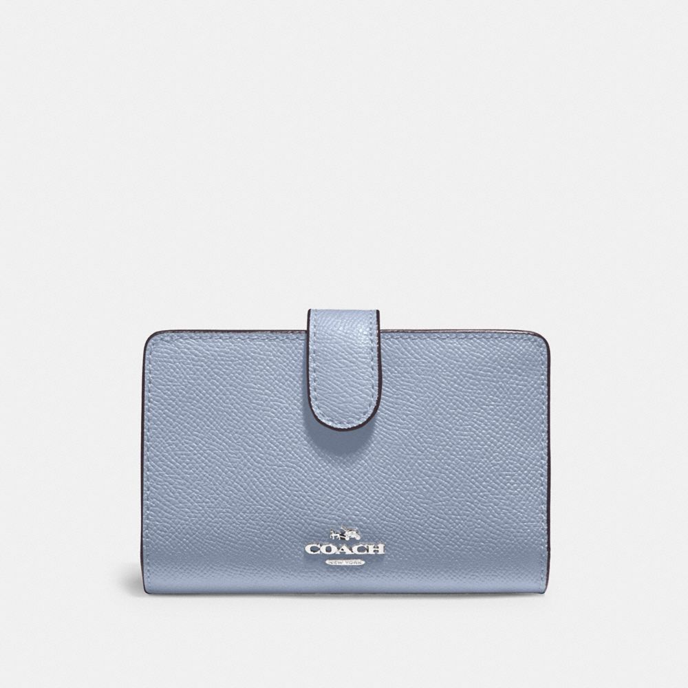 COACH MEDIUM CORNER ZIP WALLET - SV/MIST - 11484