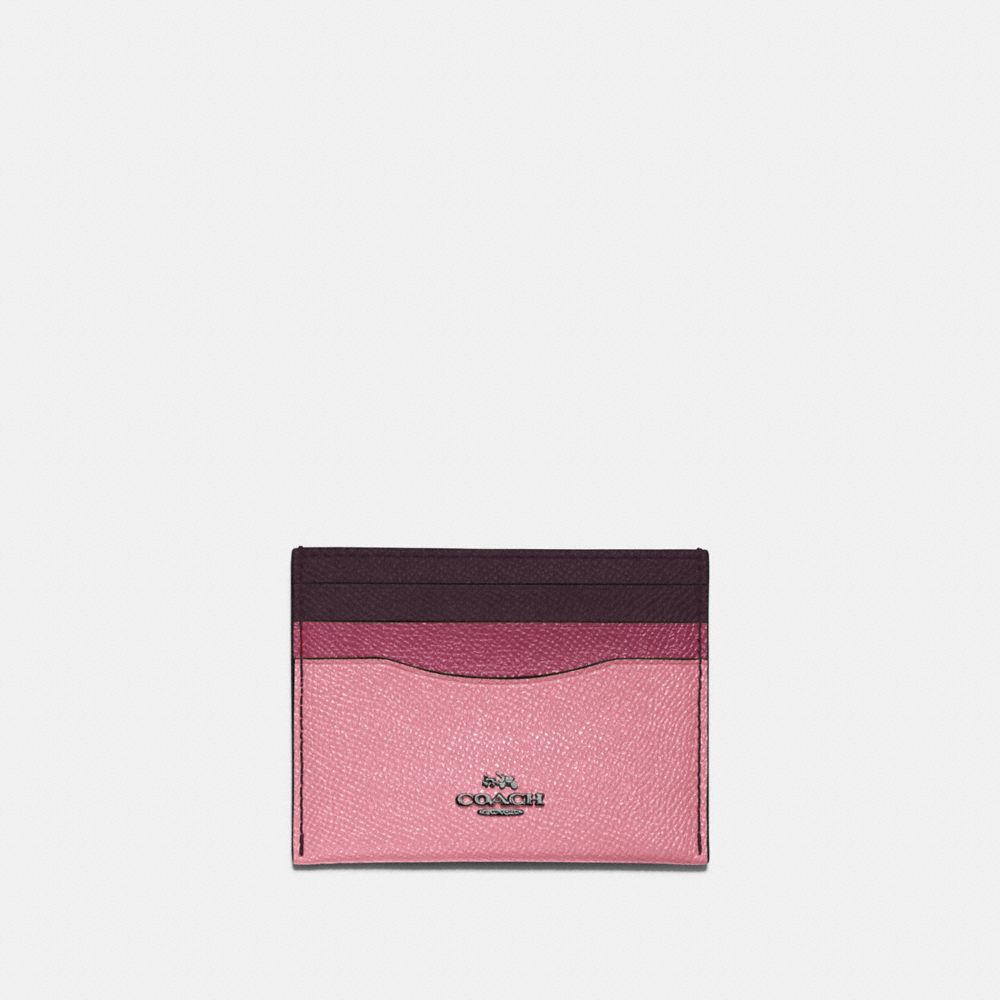 CARD CASE IN COLORBLOCK - 12070 - GM/TRUE PINK MULTI