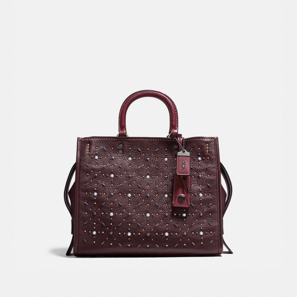 COACH 12164 ROGUE WITH PRAIRIE RIVETS BP/OXBLOOD