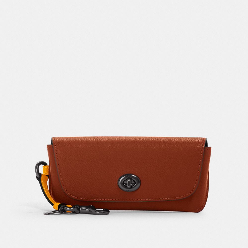 COACH 1267 - SUNGLASS CASE IN COLORBLOCK QB/REDWOOD TUMERIC