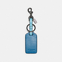 COACH 1274 Luggage Tag In Colorblock QB/BLUE JAY RAIN
