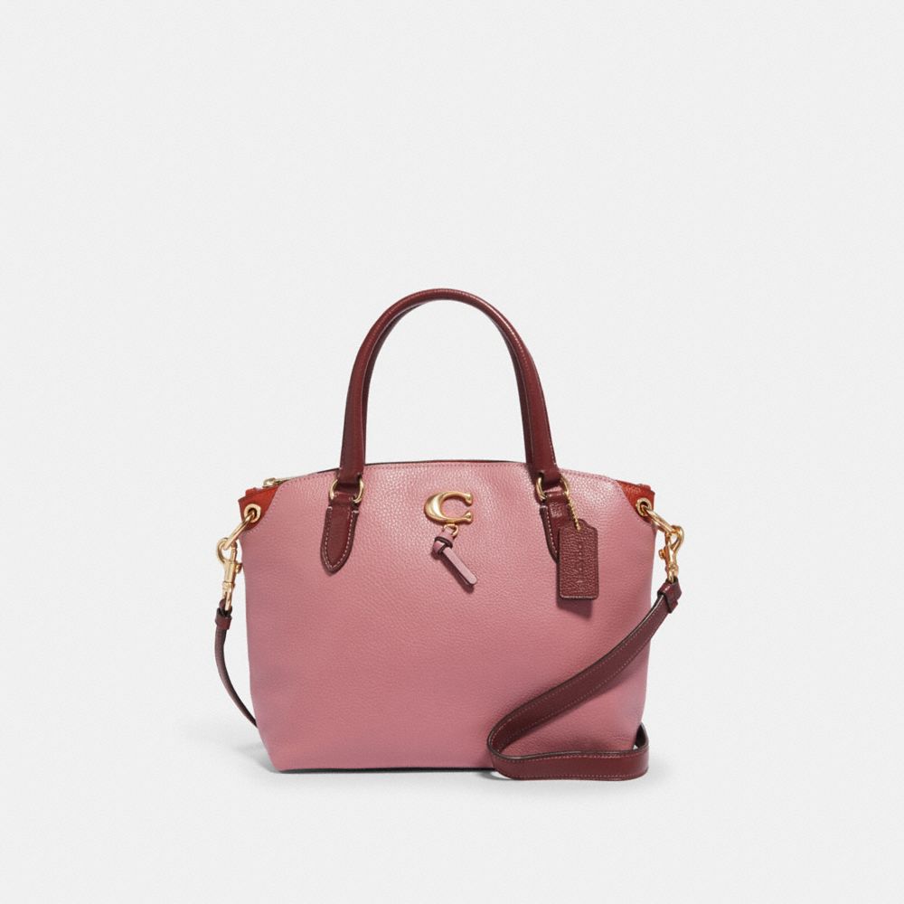 COACH REMI SATCHEL - IM/ROSE/WINE - 1316