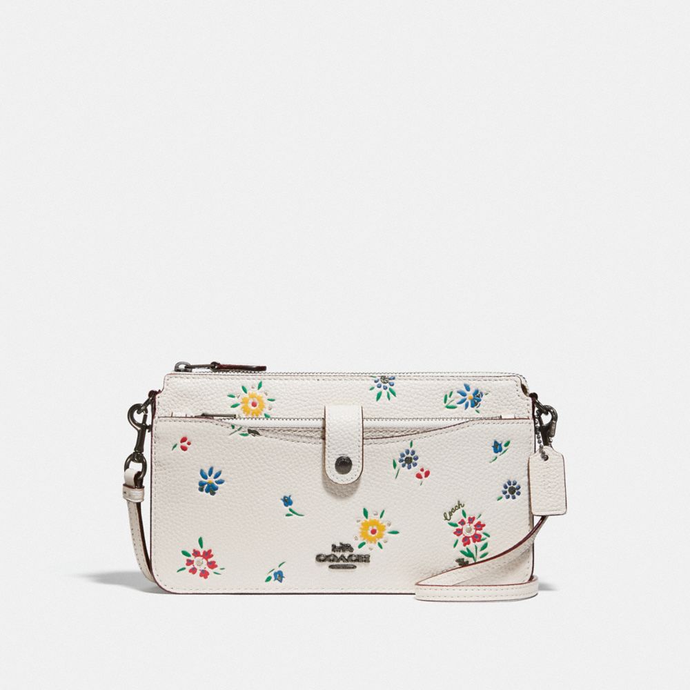 COACH®  Mini Rowan Crossbody With Wild Strawberry Print