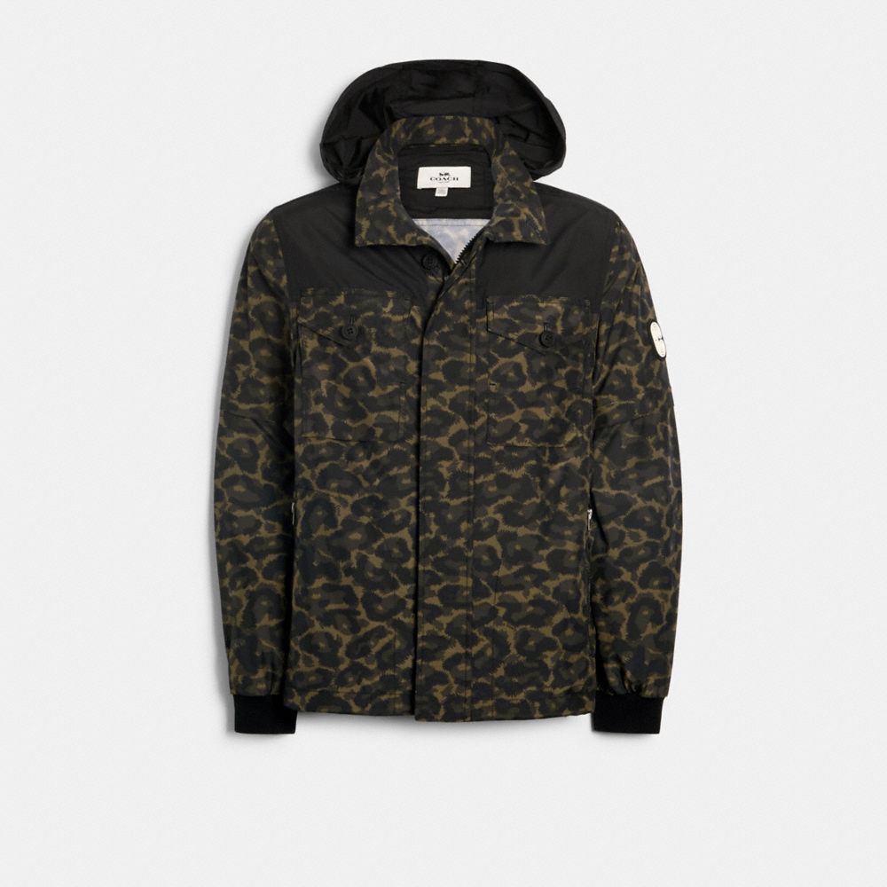 REMOVABLE SLEEVE JACKET - CAMO ANIMAL - COACH 1431