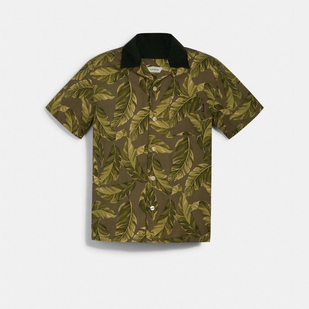 CAMP SHIRT - GREEN MULTI - COACH 1435