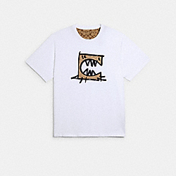 COACH 1437 T-shirt With Rexy By Guang Yu WHITE