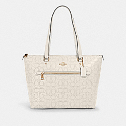 COACH 1499 Gallery Tote In Signature Leather IM/CHALK