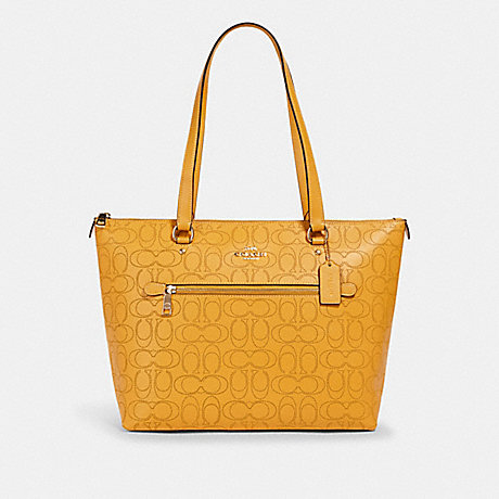 COACH 1499 GALLERY TOTE IN SIGNATURE LEATHER IM/HONEY