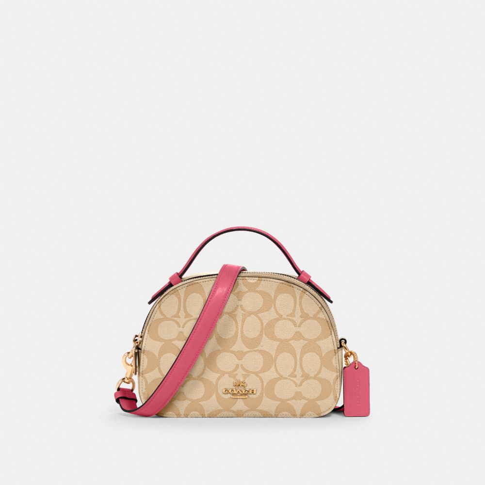 COACH 1591 - SERENA SATCHEL IN SIGNATURE CANVAS - IM/LIGHT KHAKI ...