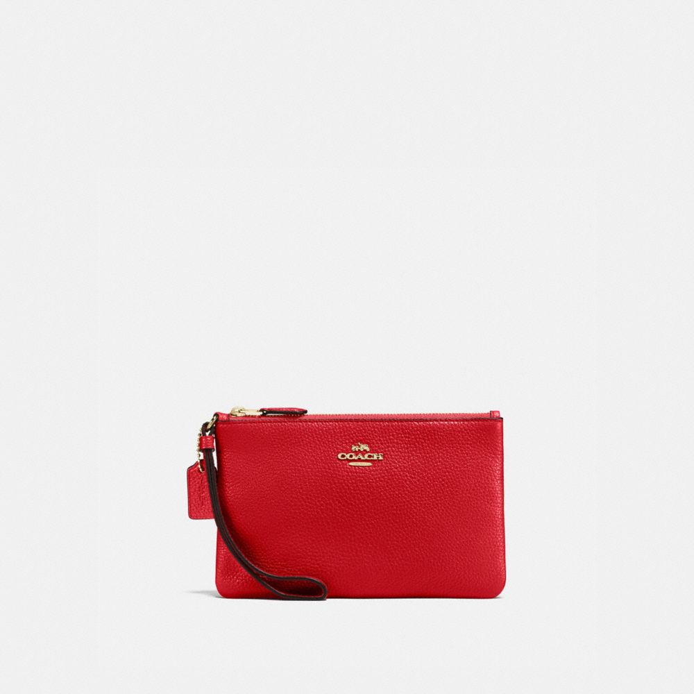 BOXED SMALL WRISTLET - GD/ELECTRIC RED - COACH 16111B
