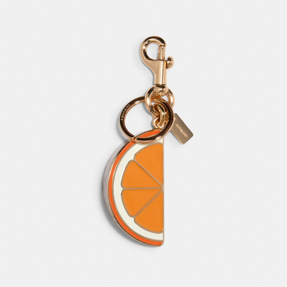 ORANGE SLICE BAG CHARM - 1631 - IM/ORANGE