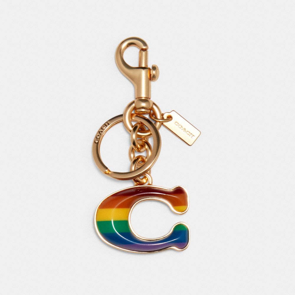 COACH 1633 RAINBOW 3D SIGNATURE BAG CHARM IM/RAINBOW