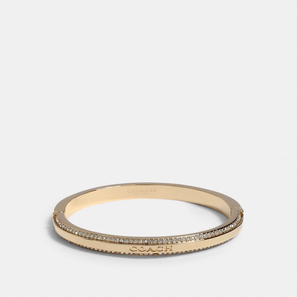 COACH 1657 - COACH PAVE HINGED BANGLE GOLD