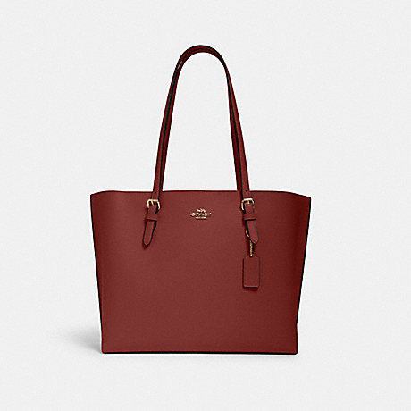 COACH Mollie Tote - GOLD/CHERRY - 1671