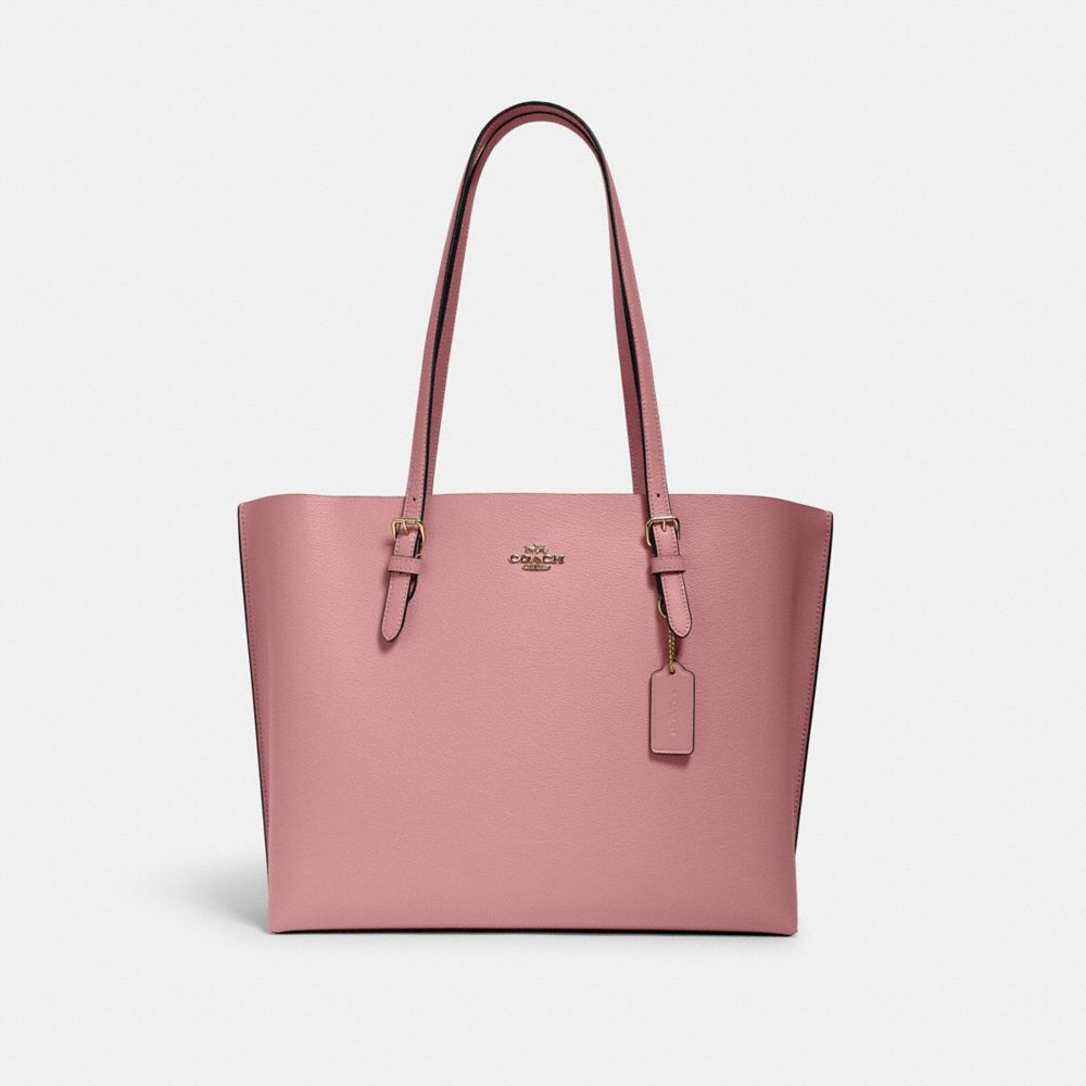 Mollie Tote - 1671 - GOLD/TRUE PINK